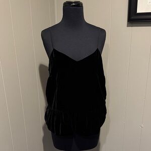 B16 J. Crew Women’s 8 Elegant Black Velour Camisole